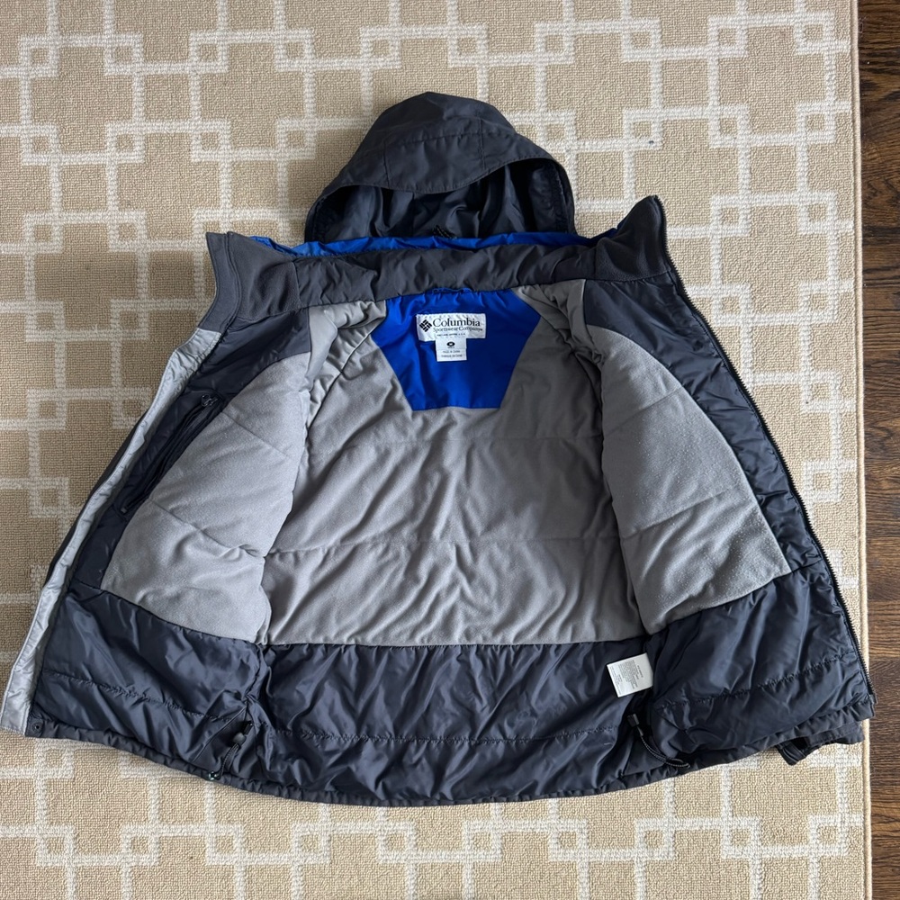 Columbia Challenge Series Vintage Ski Jacket Y2K 2003 Blue Gray Medium - Picture 5 of 13